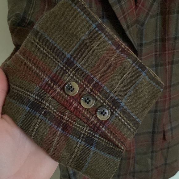 Brooks Brothers Plaid Blazer Size 16 Worsted Wool - Picture 4 of 16